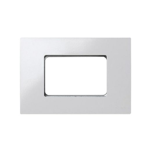Marco de 3 medios elementos color blanco con bastidor para caja americana Simon 27 Play