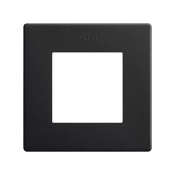 Marco estética icon Simon 270 con 1 elemento negro mate