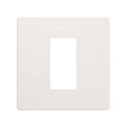 Marco estética mínima para 1 elemento blanco Simon 270