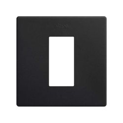 Marco estética mínima Simon 270 con 1 elemento negro mate