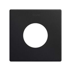 Marco estética mínima Simon 270 para enchufe con 1 elemento negro mate