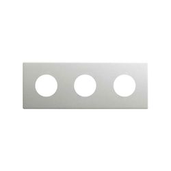 Marco estética mínima Simon 270 para enchufes con 3 elementos aluminio