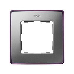 Cornice per 1 elemento in alluminio freddo base viola Simon 82 Dettaglio Seleziona