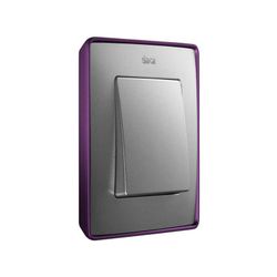 Cornice per 1 elemento in alluminio freddo base viola Simon 82 Dettaglio Seleziona