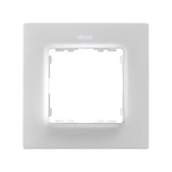 Marco para 1 elemento blanco mate Simon 82 Concept