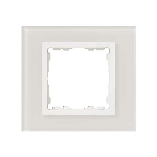 Rahmen für 1 Element weißes Glas Interieur weiß Simon 82 Natur