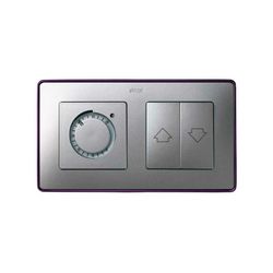 Moldura para 2 elementos base alumínio frio roxo Simon 82 Detail Select