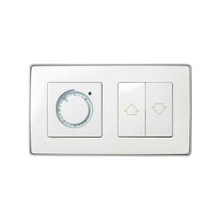 Rahmen für 2 Elemente weiße Aluminiumbasis Simon 82 Detail Select