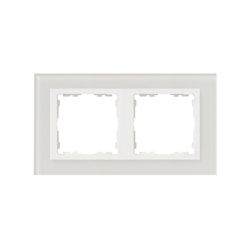 Marco para 2 elementos cristal blanco interior blanco Simon 82 Nature