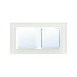 Marco para 2 elementos cristal blanco interior blanco Simon 82 Nature