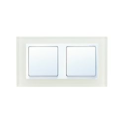 Marco para 2 elementos cristal blanco interior blanco Simon 82 Nature