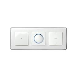 Cornice per 3 elementi base cromata bianca Simon 82 Dettaglio Seleziona