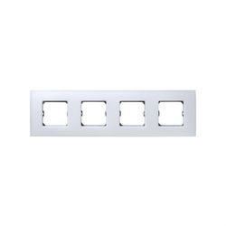 Cornice per 4 elementi bianco opaco senza artigli e con cornice Simon 27 Neos