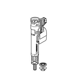 Geberit 360 series mecanismo de junção de latão de conexão inferior de 3/8 "