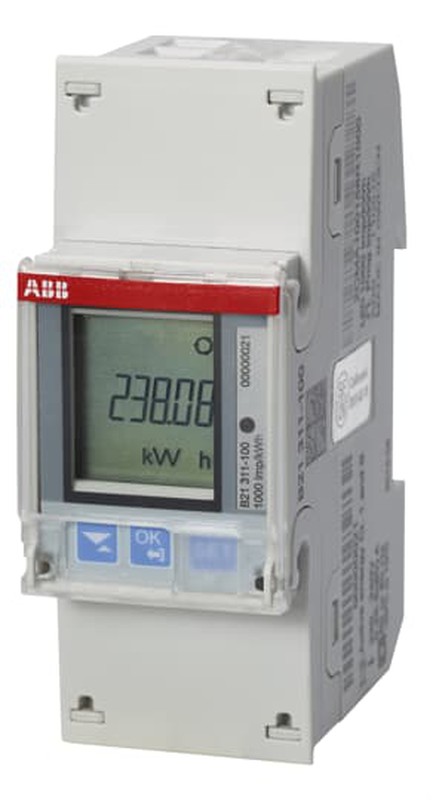 Contatore / contatore elettrico EQ B21 311-100 Silver Abb