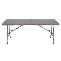Table rectangulaire série imitation rotin