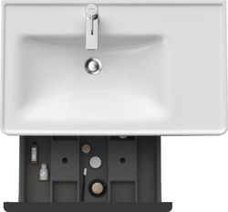 D-Neo wandonderbouw voor wastafel met wastafel links