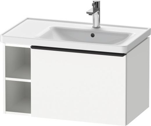 D-Neo base sospesa con lavabo asimmetrico a destra