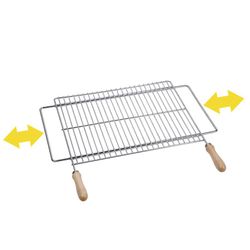 Parrilla extensible acero cincado 70x40cm