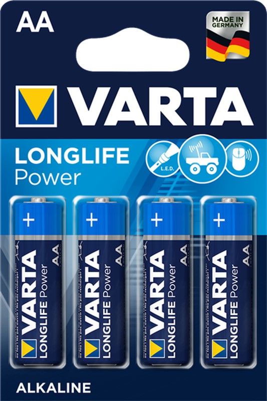 Comprar Blister pilas alcalinas Varta BLx4+2 4706 AA Longlife Max Power ·  Hipercor