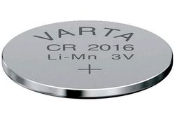 Pila a bottone CR2016 3V litio (blister 1u) Varta