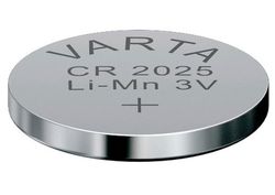 Pila botón CR2025 3V litio (Blíster 1u) Varta