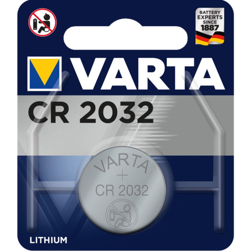 Pila botón CR2032 3V litio (Blíster 1u) Varta — Rehabilitaweb