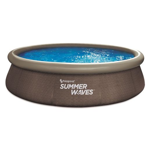 Piscina autoportante in finto rattan Summer Waves 3960x840mm