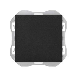 Placa ciega Simon 270 negro mate