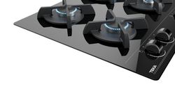60 cm GBC 64000 Gasglasherd mit ergonomischer Teka Erdgasfrontsteuerung