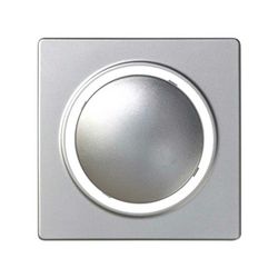 Placa para los mecanismos electrónicos de tacto con luminoso azul aluminio Simon 82