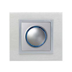 Placa para mecanismos de toque eletrônico com alumínio azul luminoso Simon 82