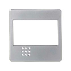 Placa para mecanismos electrónicos aluminio Simon 82