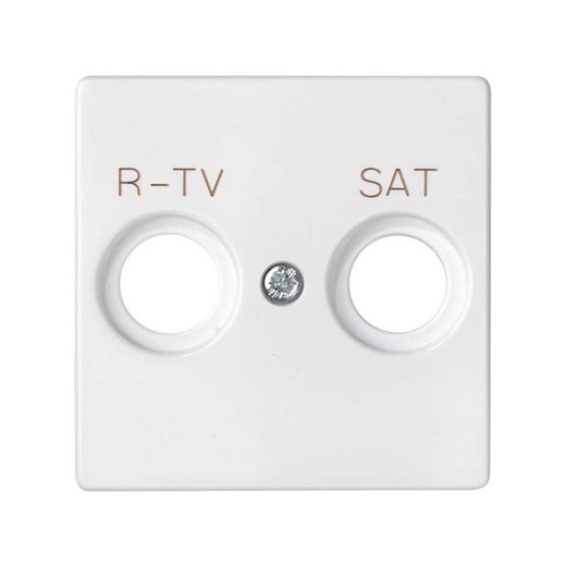 Platte für R-TV + SAT mattweiß Simon 82 Concept