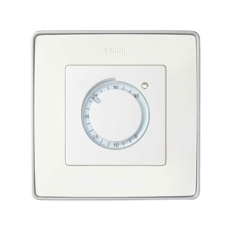 Placa para termostato de calefacción blanco Simon 82 — Rehabilitaweb