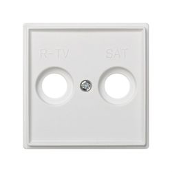 Placa para tomas inductivas de R-TV y SAT blanco Simon 27 Scudo