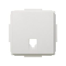 Placa para tomas telefónicas con conectores blanco Simon 27 Scudo