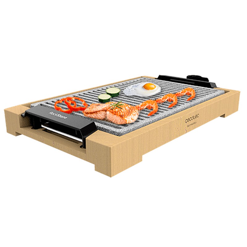 Grilling griddle Tasty & Grill 2000 Bamboo LineStone Cecotec