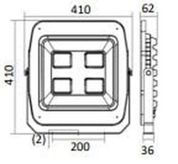 Proiettore a led Luxtor Lux-mag da 20.000 lumen