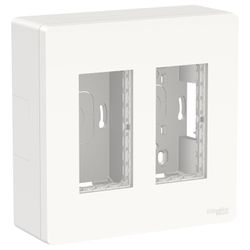 Puesto de trabajo 2 columnas superficie blanco Schneider electric