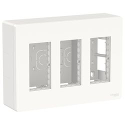 Puesto de trabajo 3 columnas superficie blanco Schneider electric