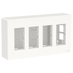 Puesto de trabajo 4 columnas superficie blanco Schneider electric