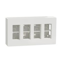 Puesto de trabajo 4 columnas superficie blanco Schneider electric
