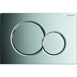 Pulsador Geberit Sigma 01 para doble descarga cromado brillante