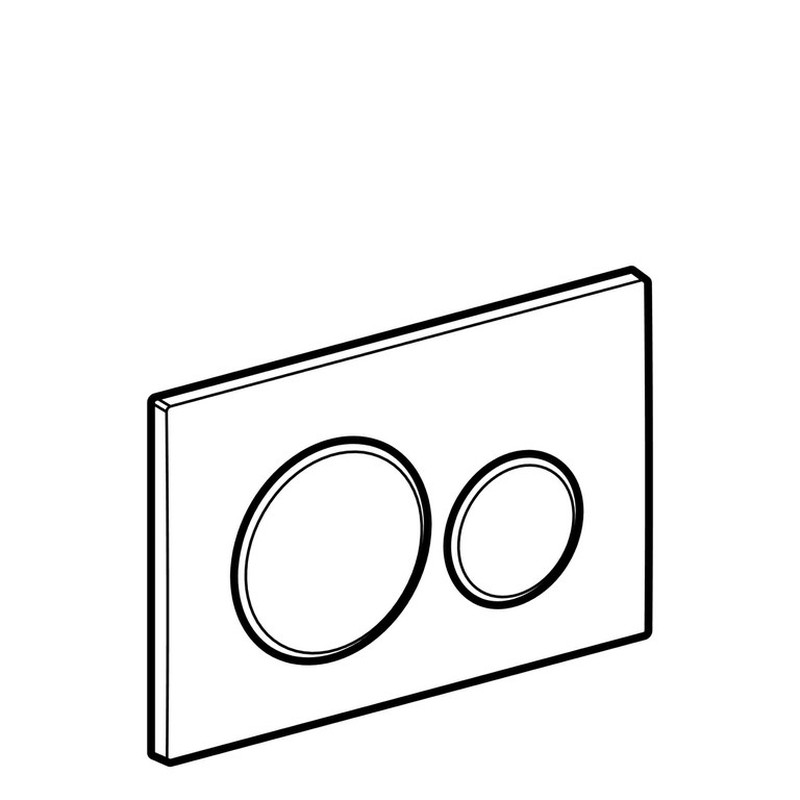 1053204 - DOPPIO PULSANTE CROMATO PUSH DUAL PER SCARICO CASSETTA