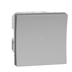 Regulador de intensidad pulsador universal LED aluminio Schneider electric