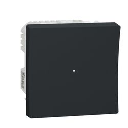 Regulador de intensidad pulsador universal LED negro Schneider electric