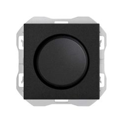 Regulador rotativo Simon 270 CF 2H negro mate