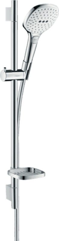 Conjunto de chuveiro com barra de ducha e sabonete Raindance branco / cromado Hansgrohe