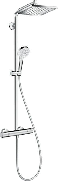 Set de ducha  con termostato Crometta E Showerpipe 240 1jet EcoSmart
